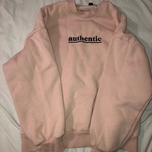 “authentic” bulky crewneck